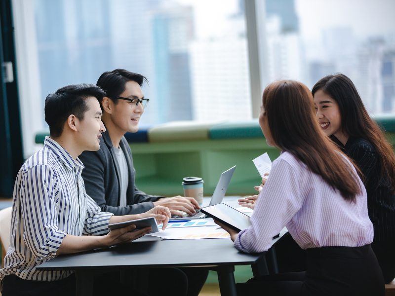 business person group teamwork workshop successful concept, corporate team meeting at modern office